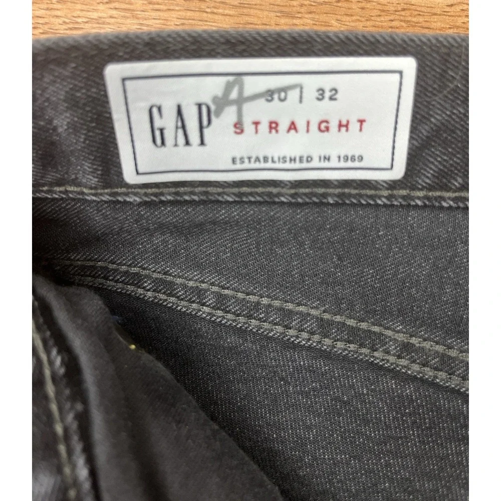 Gap 365Temp Straight Leg Performance Men's Jeans in Black 30 x 32 NEW